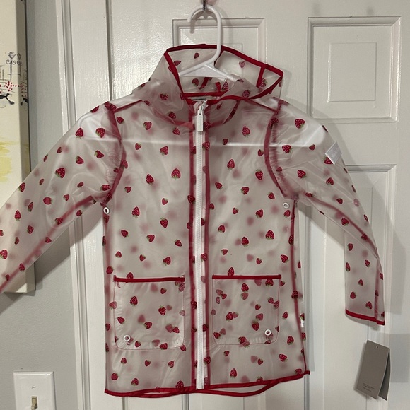 Hunter Other - Hunter clear with strawberries rain coat